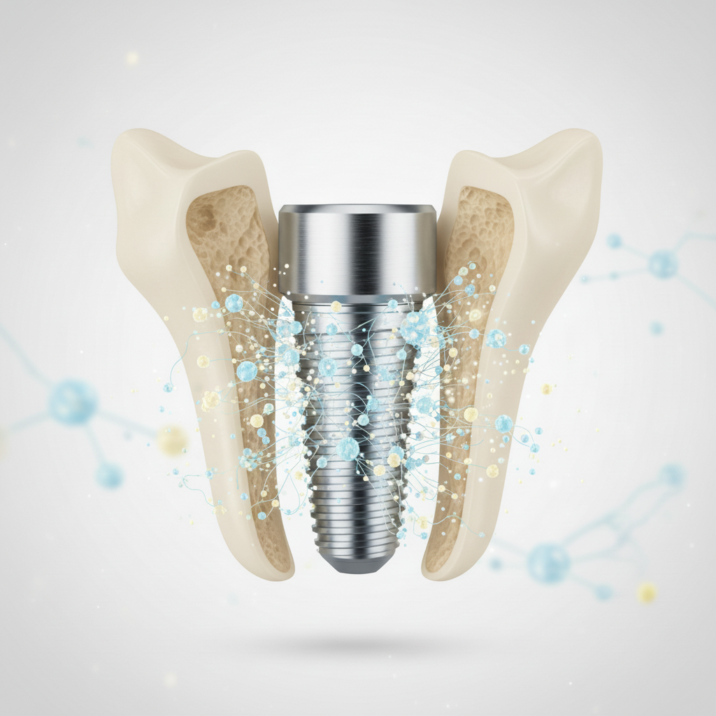 Recovery Process After Dental Implants involves osseointegration, where bone naturally fuses with the implant.