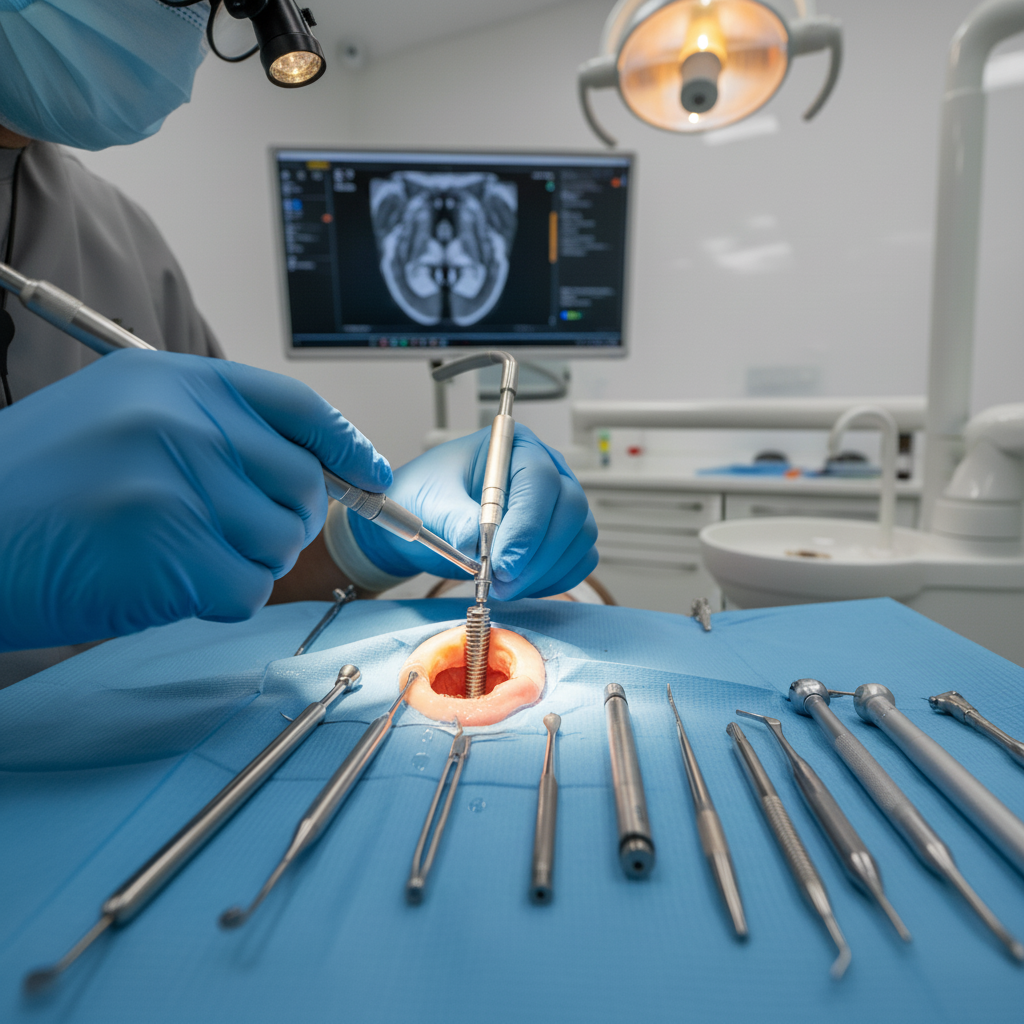 Dental Implant Procedure involves the precise surgical placement of a titanium implant post into the jawbone.