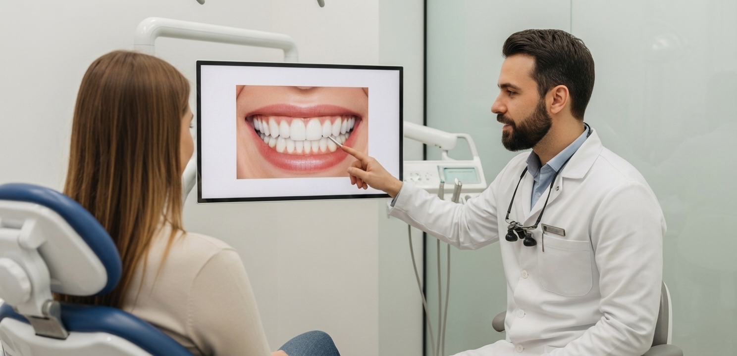 Hollywood Smile design process starts with a detailed digital consultation with an expert.