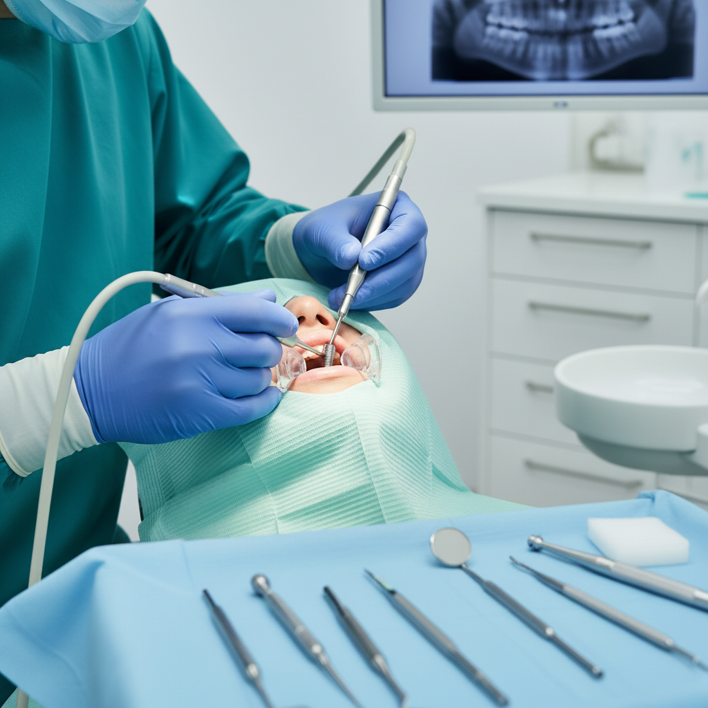 Dental Implants are surgically placed into the jawbone, providing a stable foundation for restoration.