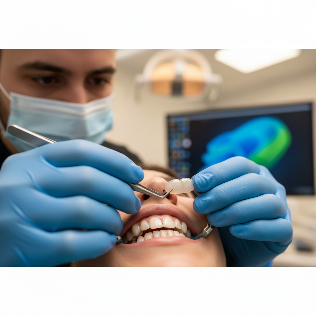 Veneers Cost in the UK: Understanding the precise process of professional veneer placement in a dental clinic