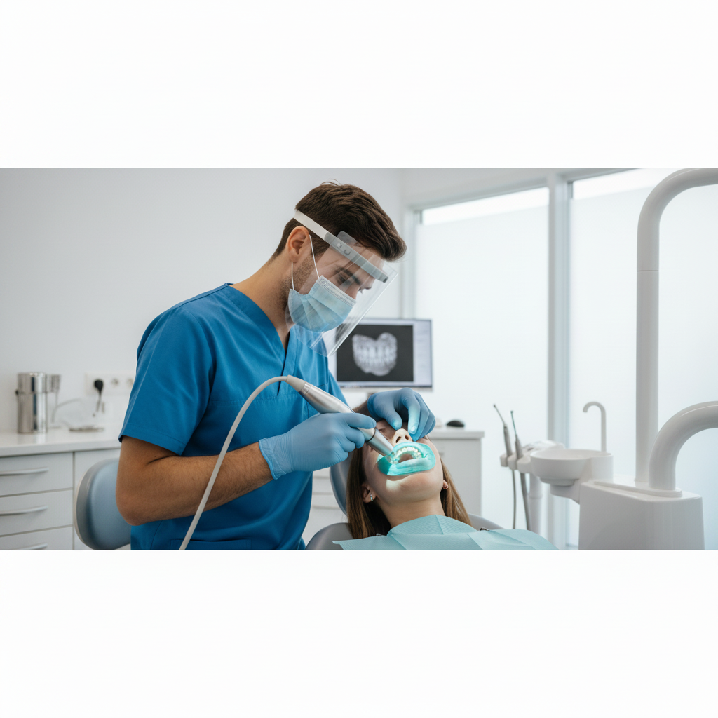 Veneers Cost in the UK: A dental professional takes digital impressions, a key step in smile transformation.