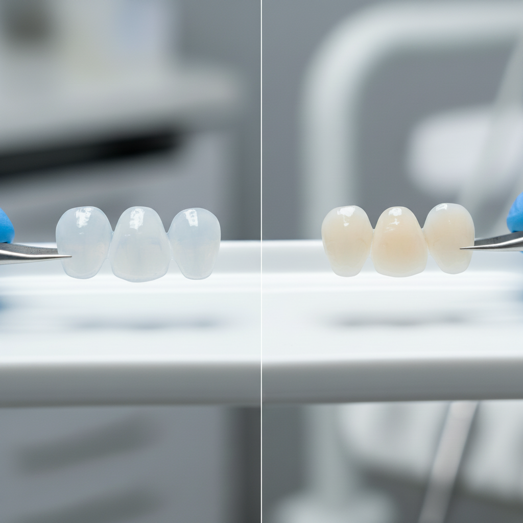 Comparing porcelain and composite dental veneers Veneers Cost in the UK often varies significantly between porcelain and composite options, influencing budget