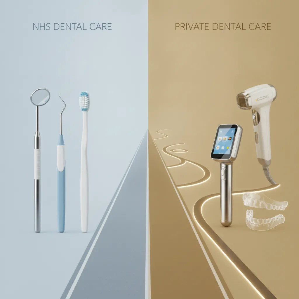 NHS and private dental treatment compared