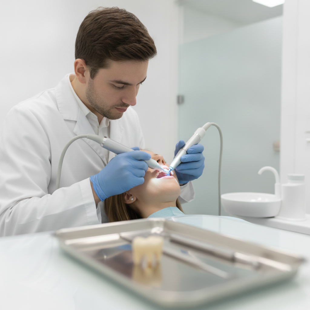 Dental Crowns UK: Modern digital scanning to accurately create custom temporary crowns for patients
