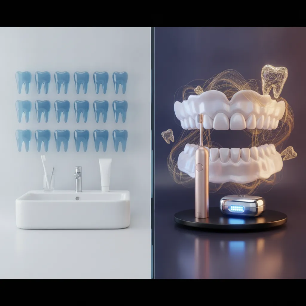 Patient comparing NHS and private dental options