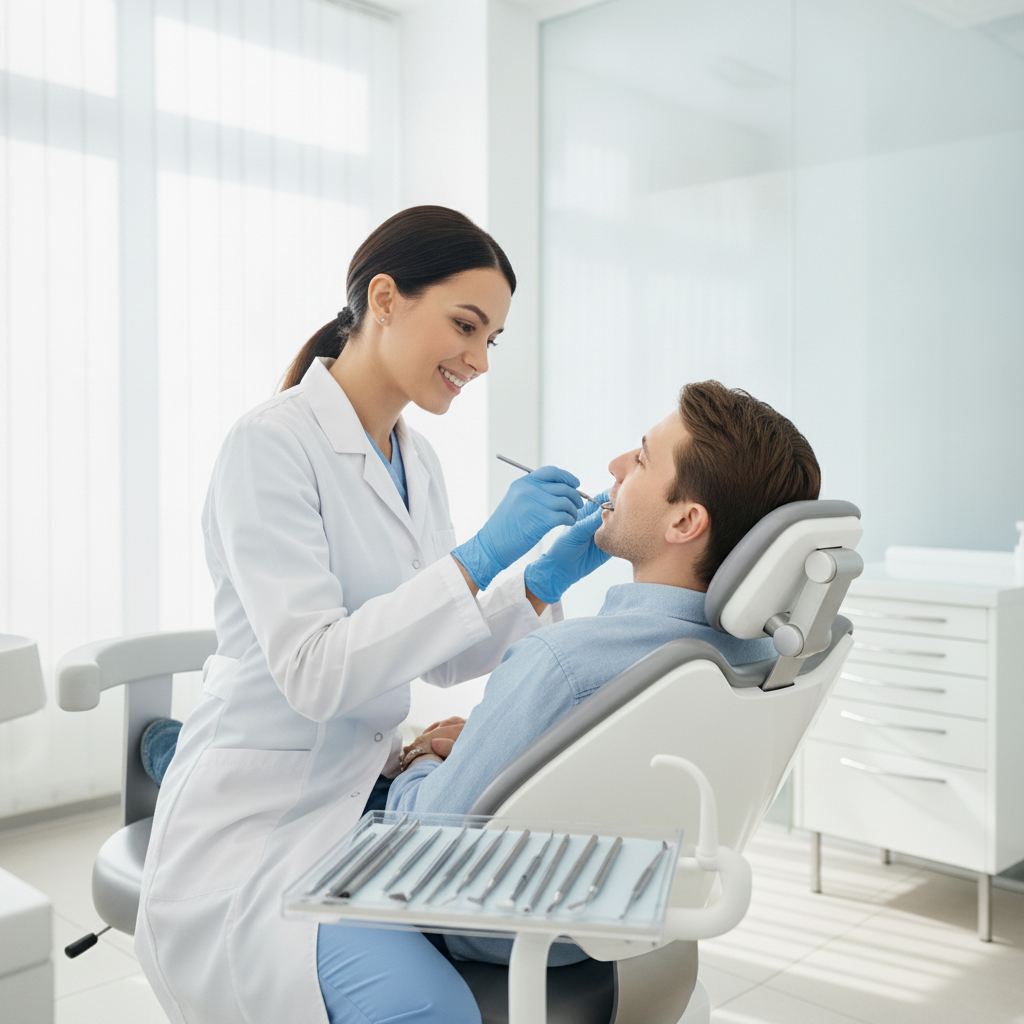 Smile Makeover UK begins with an essential comprehensive initial oral examination by a dental professional