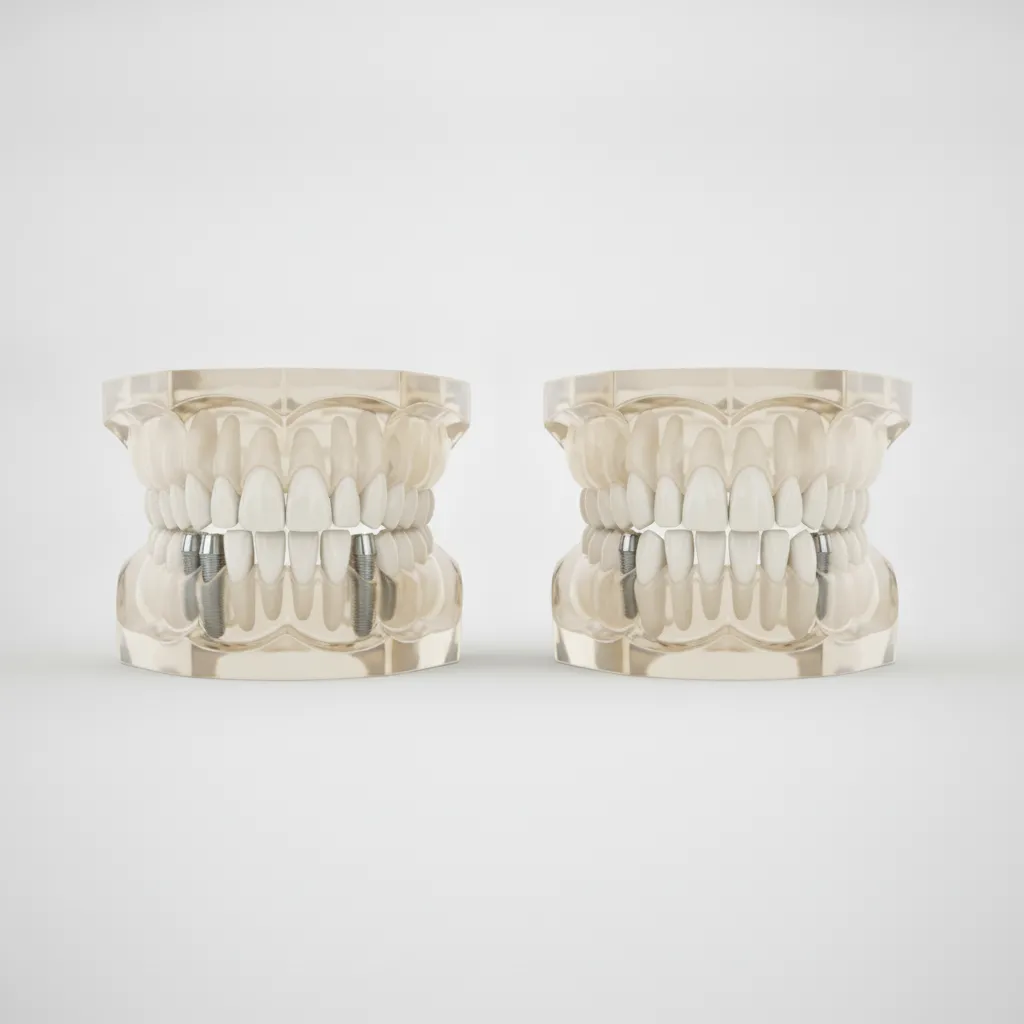 All-on-4 vs All-on-6 Implants: a detailed comparison showing distinct numbers of supports