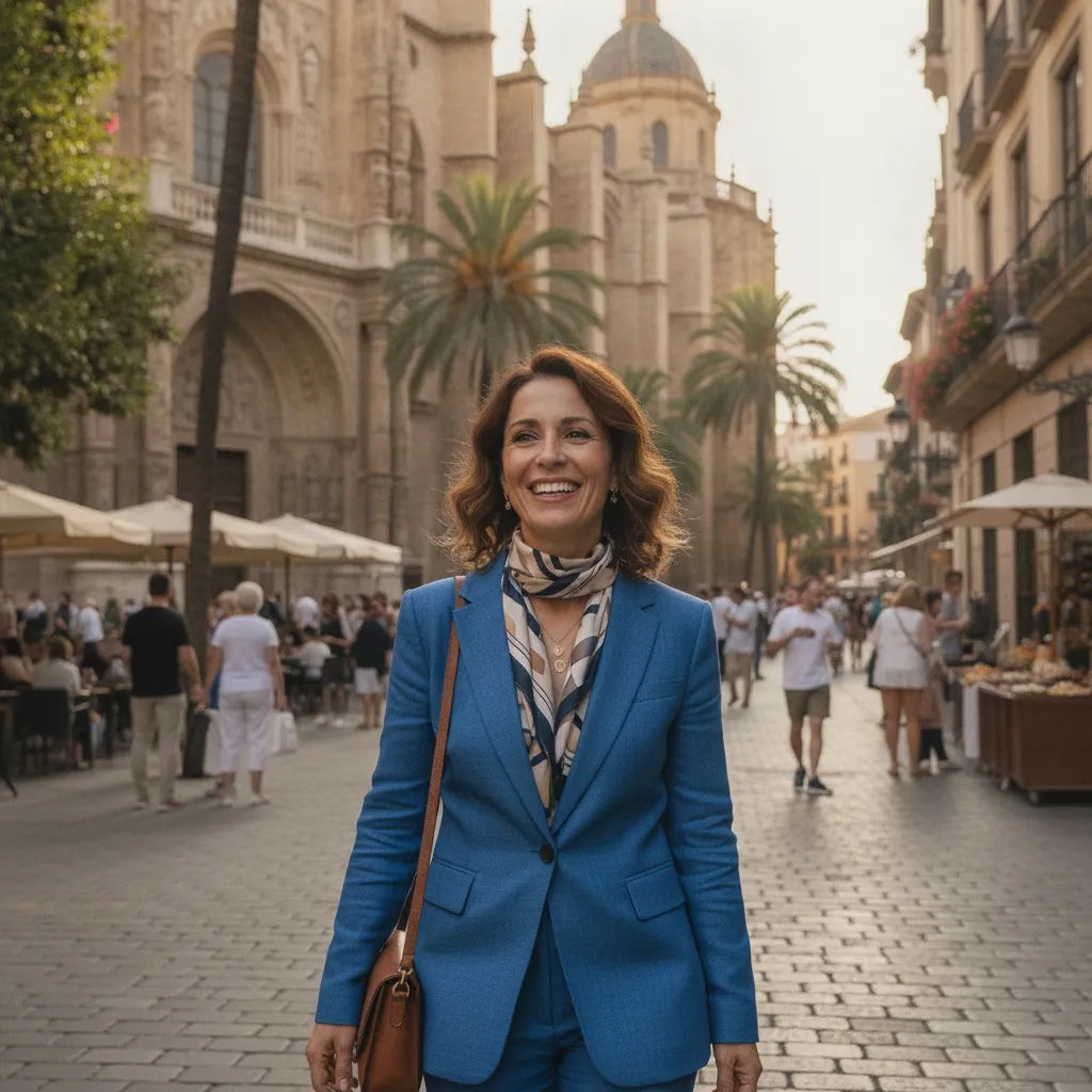 Smiling traveller on a trip abroad for dental treatment